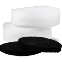 PureFlow Skimmerfilter PRO inkl. Aktivkohle für Skimmer-Körbe bis Ø 19cm (2 Stk.)