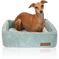 DOTTY Hundesofa CUBE Hundebett Hundekissen Tierbett Katzenbett Hundekorb Schlafplatz Größe S (42 x 42 cm)