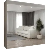 MEBLE KRYSPOL , Kleiderschrank, Schrank 200 cmx202x52, Kaschmir, Kaschmir