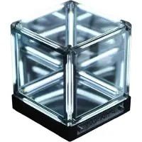 Dopwii Infinity Spiegel Würfel Lampe 4D, LED Nachtlicht, dekorative Tischlampe, wiederaufladbar, für Schlafzimmer, Wohnzimmer, Party, Abendessen