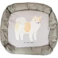 Mr. & Mrs. Panda Hundesofa Thai Bangkaew Lebensretter - Grau Pastell - Geschenk, Muttertag, Hund, Dog, Umzug, Valentinstag, Hundebett, Weihnachten