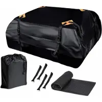 Dopwii Dachgepäckträgertasche 1680D Oxford – wasserdicht, mit Anti-Rutsch-Matte & 8 Gurten, faltbar, für Auto & SUV