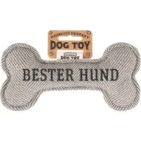 History & Heraldry GmbH Quietschender Hunde Knochen form-Hundespielzeug Bester Hund -grey