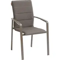 Hespéride Stapelbarer gartensessel "diese" mocha &amp praline aus epoxybehandeltem aluminium -