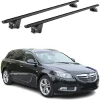 Aurilis Dachträger Grundtäger für Opel Insignia A B Kombi 2008-22 100kg Alu ABE Schwarz