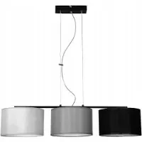 Light11 HOME Pendelleuchte mit Stoff Lampenschirm 3x E27 – Moderne Hängelampe Deckenleuchte LED Design