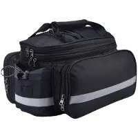 Novzep Erweiterbare Mountainbike-Gepäckträgertasche – große Kapazität, multifunktional und wasserdicht, ideal für lange Fahrten und Radtouren.