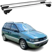Omtec Dachträger für Mitsubishi Space Runner 1992-2002 Gepäckträger Aluminium Grau 2x