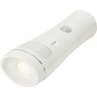 Northpoint 2er-Set LED Steckdosen Nachtlicht Taschenlampe Weiß Bewegungsmelder Induktionsladung Rund
