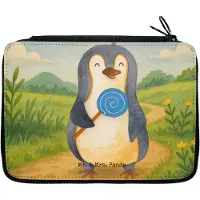 Mr. & Mrs. Panda Bleistiftetui Pinguin Lolli Design - Weiß - Geschenk, Süßigkeiten, Pinguine, Federmäppchen, Heißhunger, Etui, Spruch, Naschen, Mäppchen, Federtasche