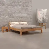 Krok Wood Massivholzbett Julia in Buche 200x200 cm