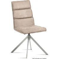 58 aufm Kessel Esszimmerstuhl drehbar (6er-Set) Dulcea 47x92x60 Edelstahl/Natur