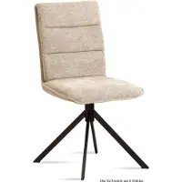 58 aufm Kessel Esszimmerstuhl (6er-Set) Dulce 47x92x60 Schwarz/Natur