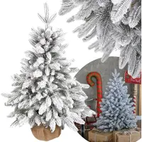 Sarcia.eu Künstlicher Weihnachtsbaum Skandinavische Fichte, dicht, schneebedeckt, im Topf 80 cm