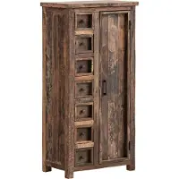 Woodkings Hochkommode Sumatra Altholz mit 8 Schubkästen