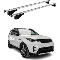 Menabo Dachträger für Land Rover Discovery 5 L462 2017-2021 Pre-FL Alu Silber 2x