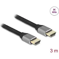 DeLOCK 83997, 3 m, HDMI Typ A (Standard), HDMI Typ A (Standard), 3D, 48 Gbit/s, Grau