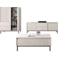 Mirjan 24 Wohnzimmer-Set Ozmi V, Wohnzimmer vom Hersteller (Farbe: Cashmere)