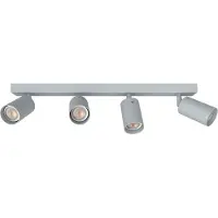 Lumicom Deckenleuchte Form L mit 4 verstellbaren Spots, 10 cm breit, 21 cm hoch, für GU10