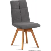 58 aufm Kessel Esszimmerstuhl drehbar (4er-Set) Dorea 47x92x60 Eiche geölt/Grau