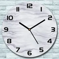 Coloray Wanduhr aus Glas Rund fi 30 Stein Aquarell Quarz Deko Wohnzimmer Büro