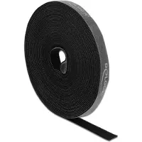 DeLOCK Klettband auf Rolle L 10 m x B 15 mm grau, Montageband, Grau, 10 m, 15 mm