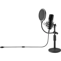 ISY IMI-4000 Streaming-Mikrofonset mit Transportkoffer Schwarz