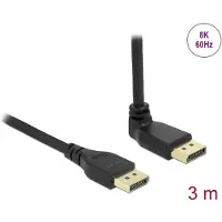 DeLOCK Kabel Oben gewinkelt DisplayPort - DisplayPort, 3 m, 8K 60Hz