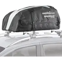 Aurilis Sherpack Auto Dachbox faltbar - hochstabile Dachtasche - Dachkoffer wasserabweisend 270 Liter - Dachträger Tasche - Softbox mit Aufbewahrungstasche - verstärkte Riemen