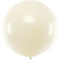 Party Deco Luftballon Gross Metallic 1 m, Pearl