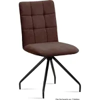 58 aufm Kessel Esszimmerstuhl (2er-Set) Devera 47x91x60 Schwarz/Braun