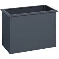 ESTEXO Hochbeet Design Gemüsebeet Pflanzbeet 100x50x77 cm mit Schneckenkante Anthrazit