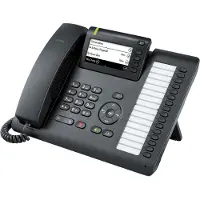 Unify OpenScape CP400, IP-Telefon, Schwarz, Kabelgebundenes Mobilteil, Linux, 1000 Eintragungen, Tasten