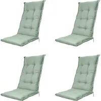 Madison - Gartenstuhlauflage High Back Naples khaki - Ca. 123x50 cm - 4er-Set