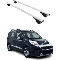 Omtec Dachträger Grundtäger für Fiat Fiorino/ Qubo 2008-2024 75kg Metall Silber 2 tlg