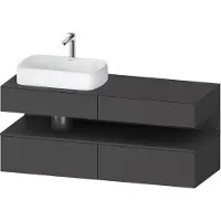 Duravit Waschtischunterschrank Qatego 140x55x60cm, gra m, Pl, Beck. li