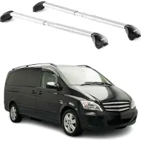 Aurilis Dachträger für Mercedes Viano Vito W638 W639 W447 2003-2025 100kg Alu ABE Silber