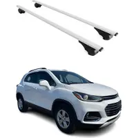 Omtec Dachträger Grundtäger für Chevrolet Trax 2013-2022 75kg Metall Silber 2 tlg