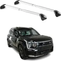 Omac Dachträger Grundtäger für Kia EV9 2023-2025 100kg Aluminium Silber 2 tlg ABE