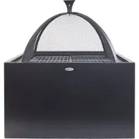 Heat Feuerkorb 3 in 1 Metall (Feuerkorb + Barbecue + Beistelltisch)