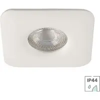Lybardo 10er-Set Bad-Einbaustrahler Marina | IP44 | Quadratisch | Weiß