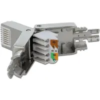 DeLOCK 86477, RJ-45, Grau, Cat6a, S/UTP (STP), 22/24, 14,5 mm