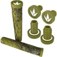 Blunt Stunt-Scooter / BMX Griffe V3 Soft 160mm Lang olive / schwarz