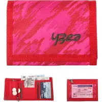 YZEA Börse Geldbörse Mädchen Portemonnaie Wallet Klettbörse mit Kette und Karabiner Schülerbörse Pink Rot SPICY +s