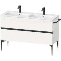 Duravit Waschtischunterschrank boden Sivida 128x59,1x47,7cm, 2 Schub., w ma, Gr. sw
