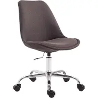 BellaFurn Ergonomischer Bürostuhl - Bürostuhl - Stufenlos verstellbare Sitzhöhe - Modernes Design | Farbe: dunkelgrau