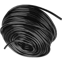 Markenlos Schwarze PVC-Bewässerungsschlauch - schwere flexible Wasserschlauch für Tropfbewässerung - 50 Meter