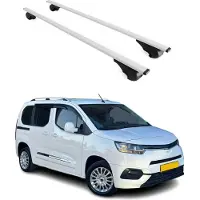 Omtec Dachträger Grundtäger für Toyota Proace City 2019-2025 75kg Metall Silber 2 tlg