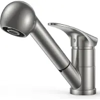 Markenlos Schwarze Küchenarmatur mit Handbrause - 360° drehbar