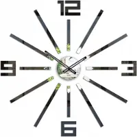 ModernClock , wanduhr 65cm, wanduhr schwarz, wanduhr modern, Silent Wanduhr